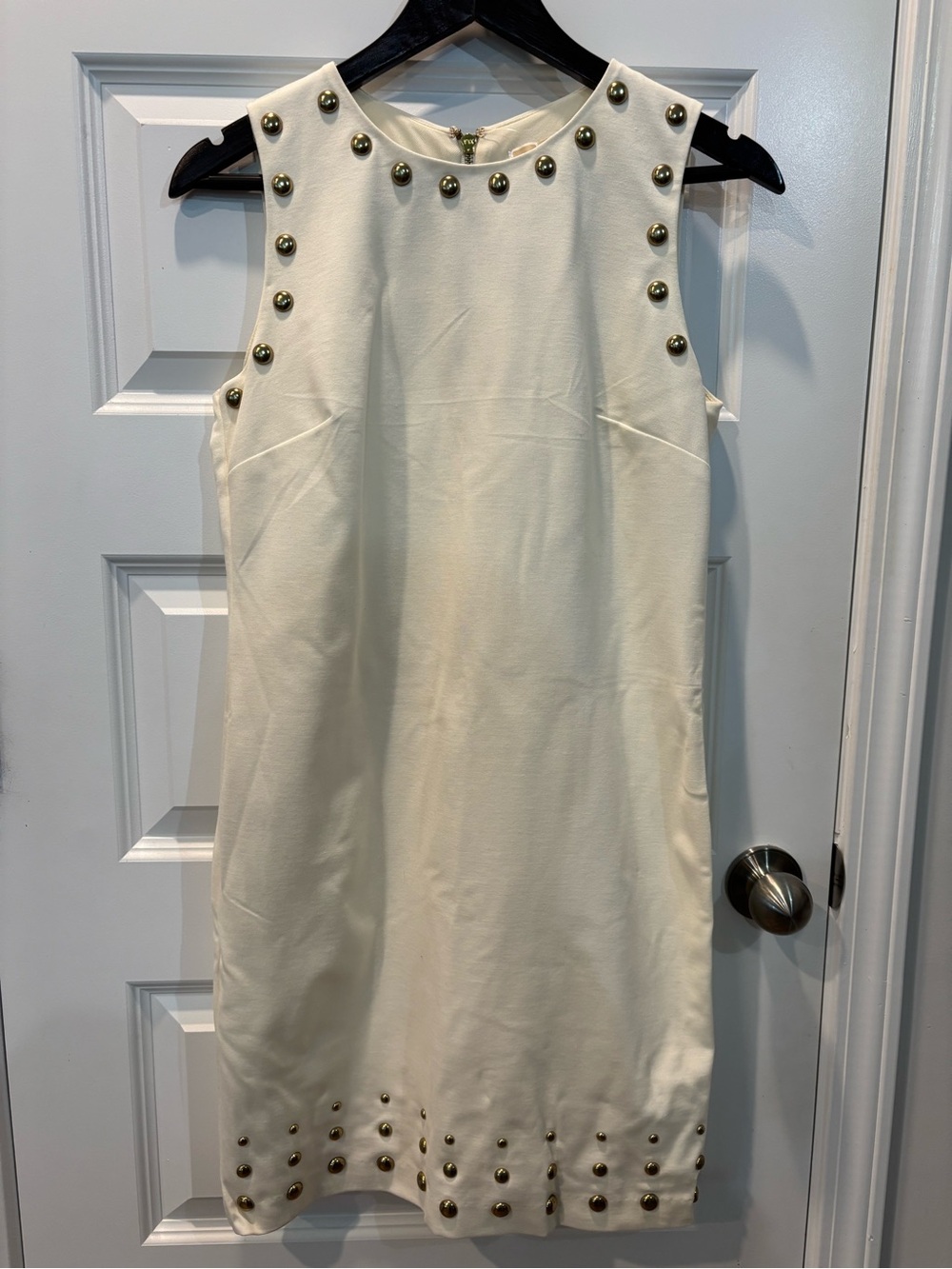 MICHAEL Michael Kors Ivory Top with Gold Buttons